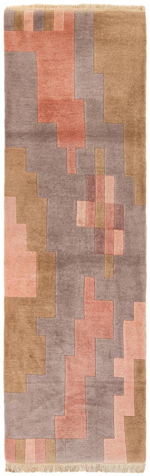 Detail image of 3' 1 x 9' 9 Hand Knotted Tibet Wool Runner Rug
