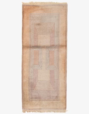 2' 10 x 6' 8 Hand Knotted Tibet Wool Runner Rug