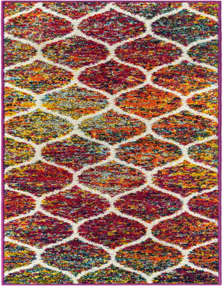 Detail image of 2' x 5' Trellis Frieze Runner Rug