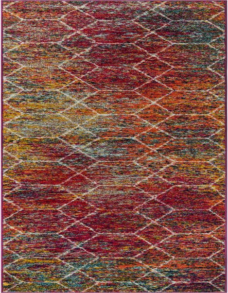 Detail image of 2' x 11' Trellis Frieze Runner Rug