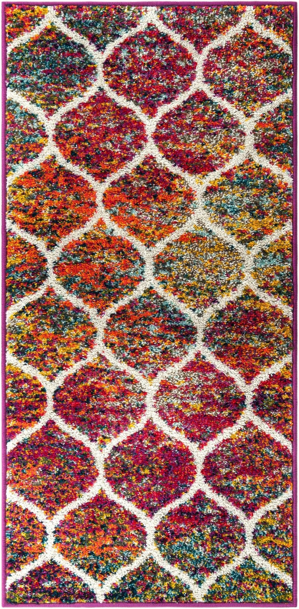 Primary image 2' x 4' Trellis Frieze Runner Rug