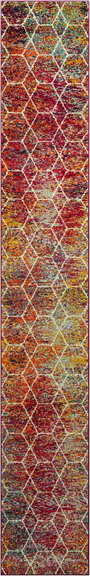 2' x 13' Trellis Frieze Runner Rug