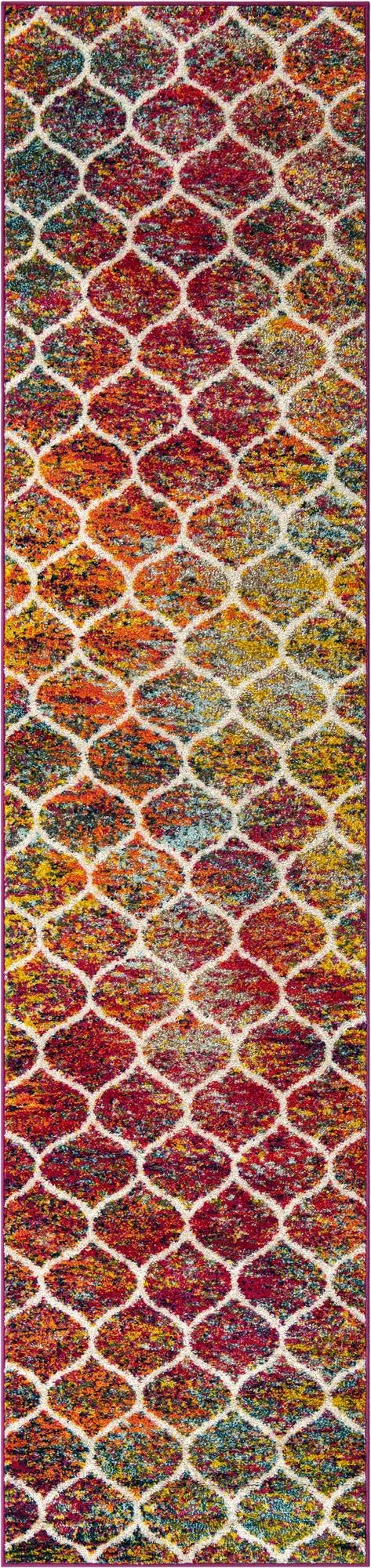 2' 7 x 11' Trellis Frieze Runner Rug