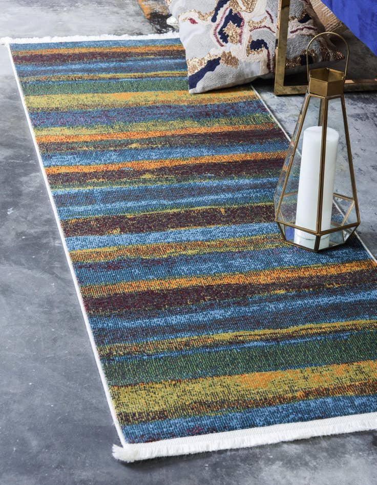 Detail image of 2' 7 x 10' Tribe Runner Rug