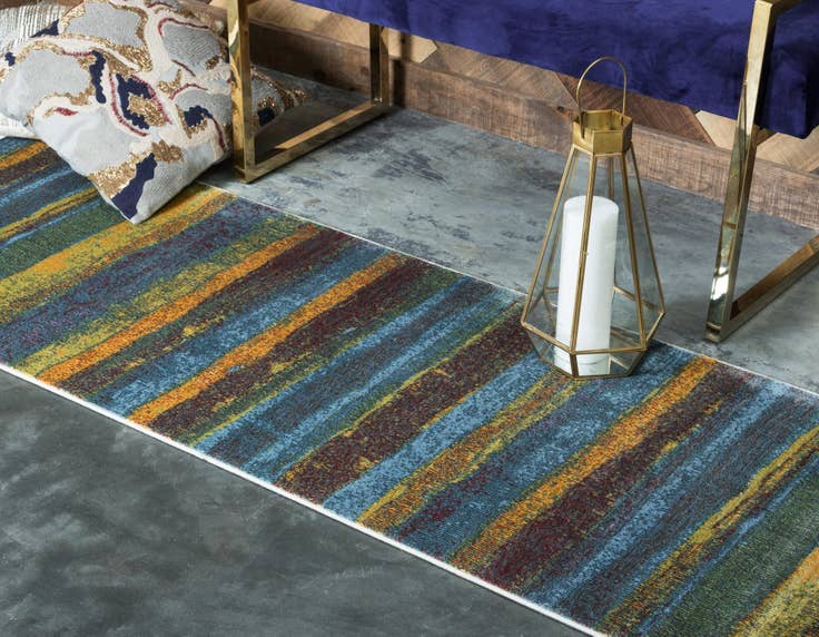 Detail image of 2' 7 x 10' Tribe Runner Rug