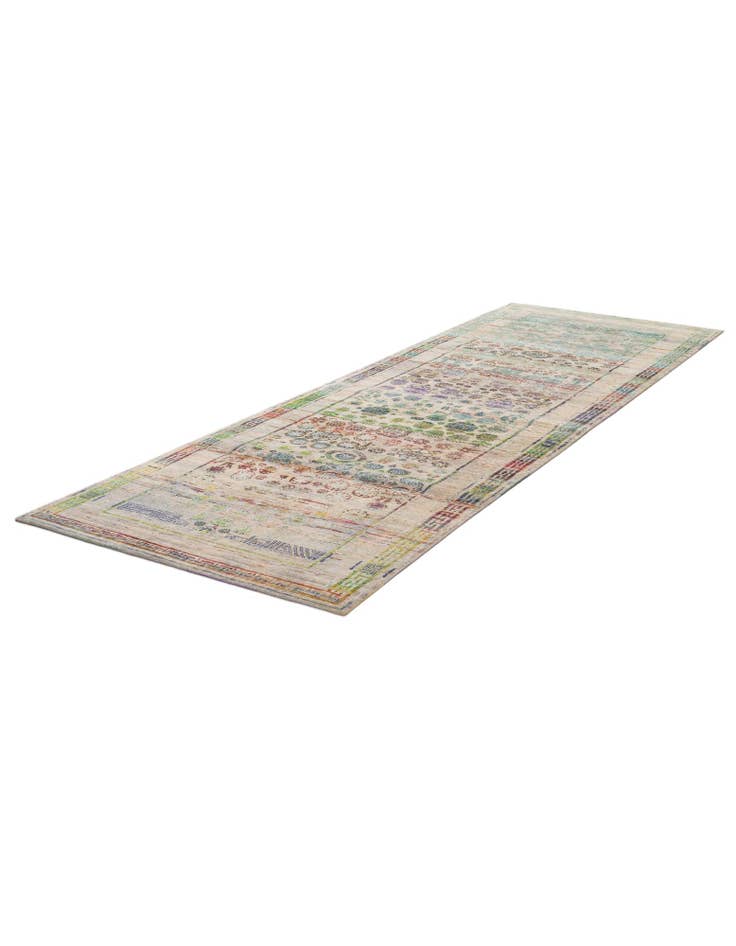 Detail image of 3' 10 x 11' 10 Hand Knotted Ultra Vintage Persian Runner Rug