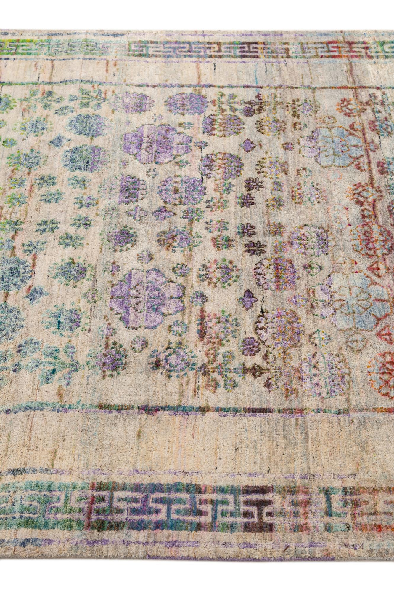 3' 10 x 11' 10 Hand Knotted Ultra Vintage Persian Runner Rug