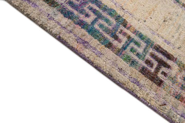 3' 10 x 11' 10 Hand Knotted Ultra Vintage Persian Runner Rug