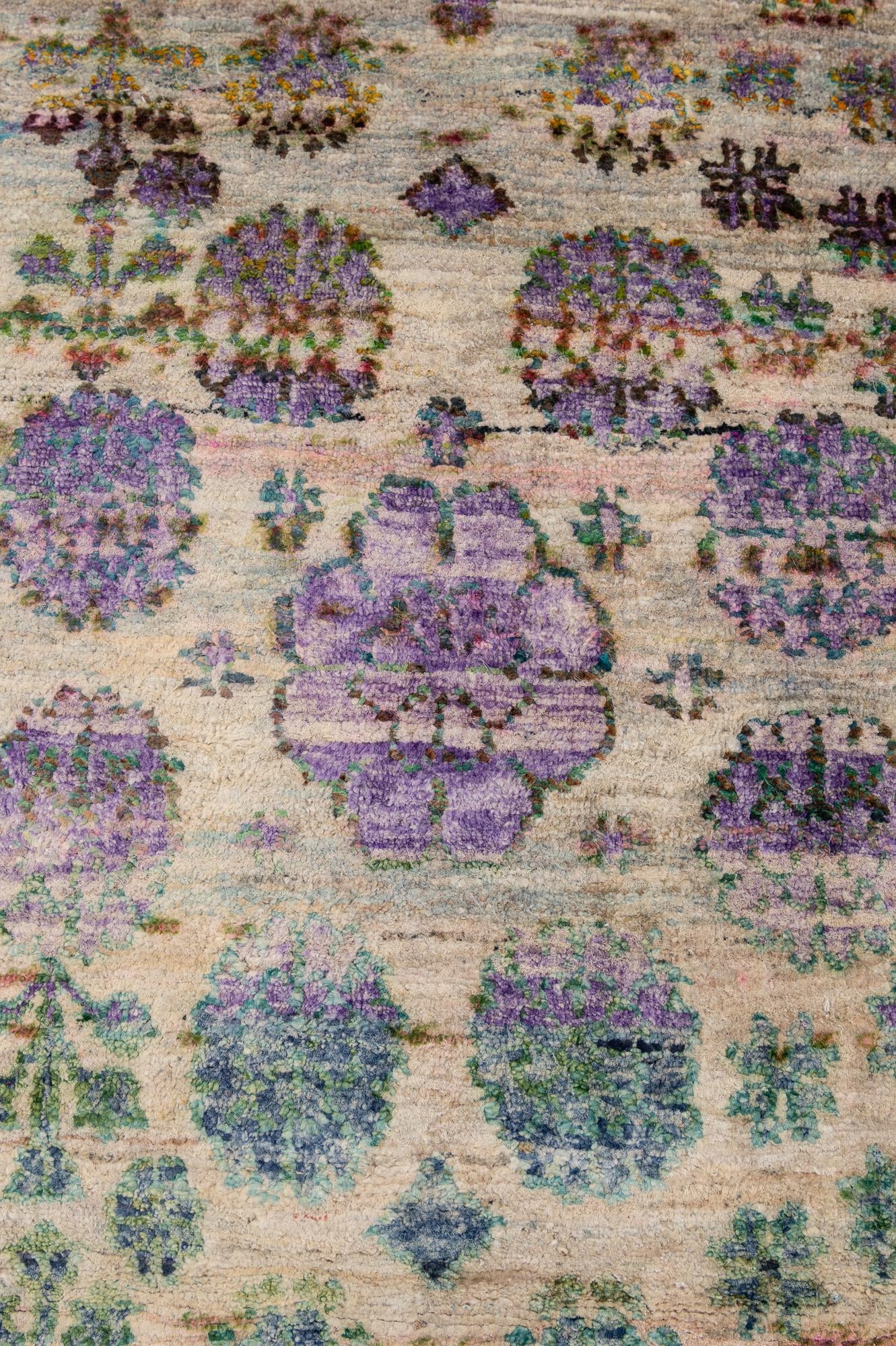 3' 10 x 11' 10 Hand Knotted Ultra Vintage Persian Runner Rug