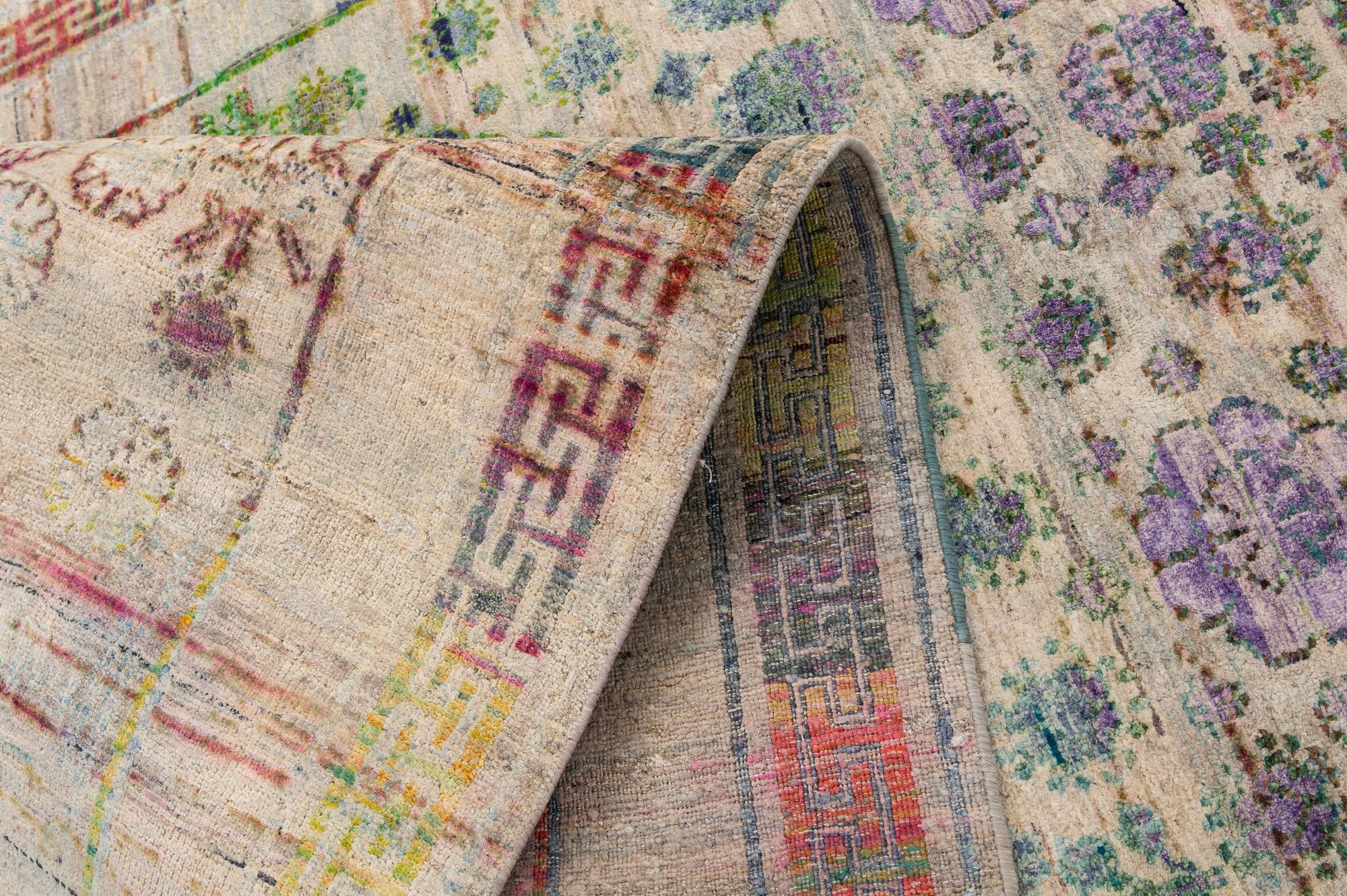 3' 10 x 11' 10 Hand Knotted Ultra Vintage Persian Runner Rug