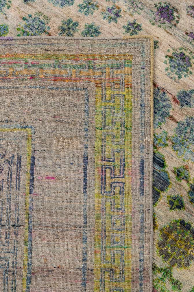 3' 10 x 11' 10 Hand Knotted Ultra Vintage Persian Runner Rug