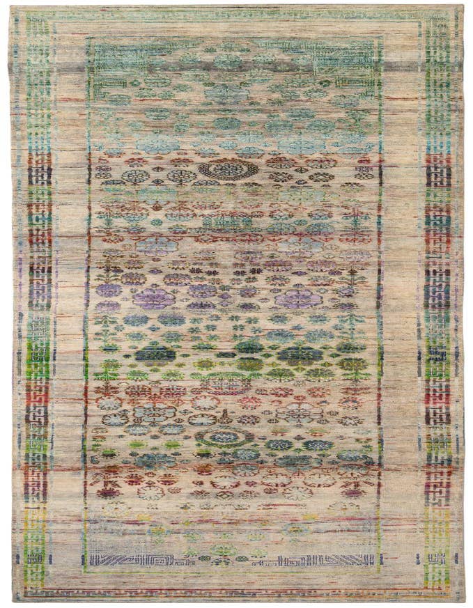 Detail image of 3' 10 x 11' 10 Hand Knotted Ultra Vintage Persian Runner Rug