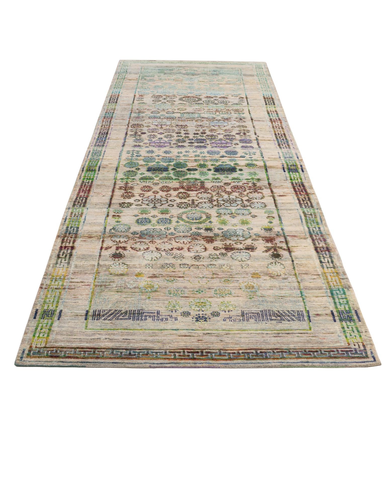 4' x 11' 10 Hand Knotted Ultra Vintage Persian Runner Rug
