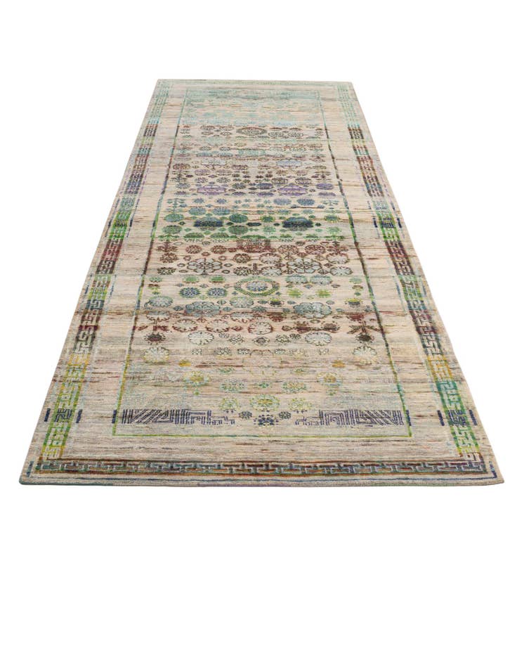 Detail image of 4' x 11' 10  Hand Knotted Ultra Vintage Persian Runner Rug