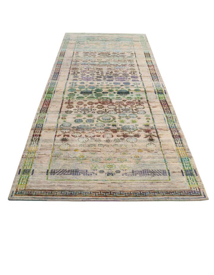 4' x 11' 10 Hand Knotted Ultra Vintage Persian Runner Rug