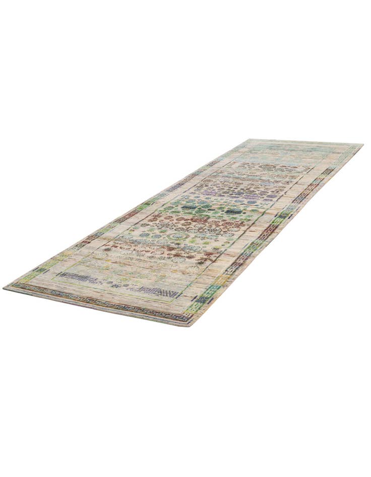 Detail image of 4' x 11' 10 Hand Knotted Ultra Vintage Persian Runner Rug