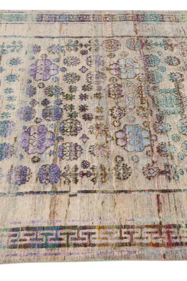 Detail image of 4' x 11' 10 Hand Knotted Ultra Vintage Persian Runner Rug
