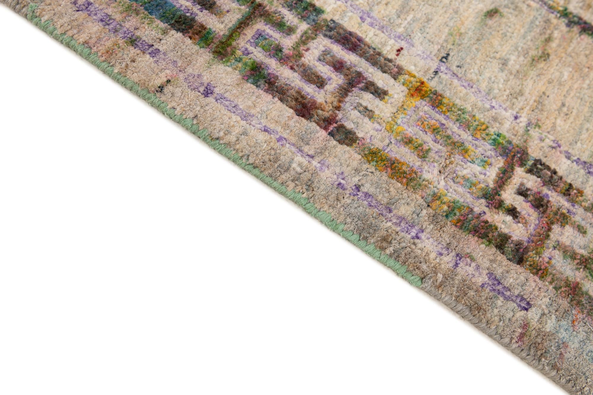 4' x 11' 10 Hand Knotted Ultra Vintage Persian Runner Rug