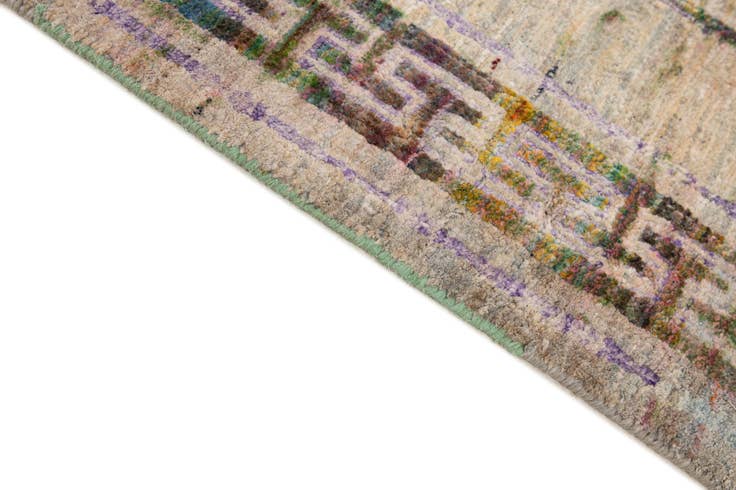 Detail image of 4' x 11' 10 Hand Knotted Ultra Vintage Persian Runner Rug