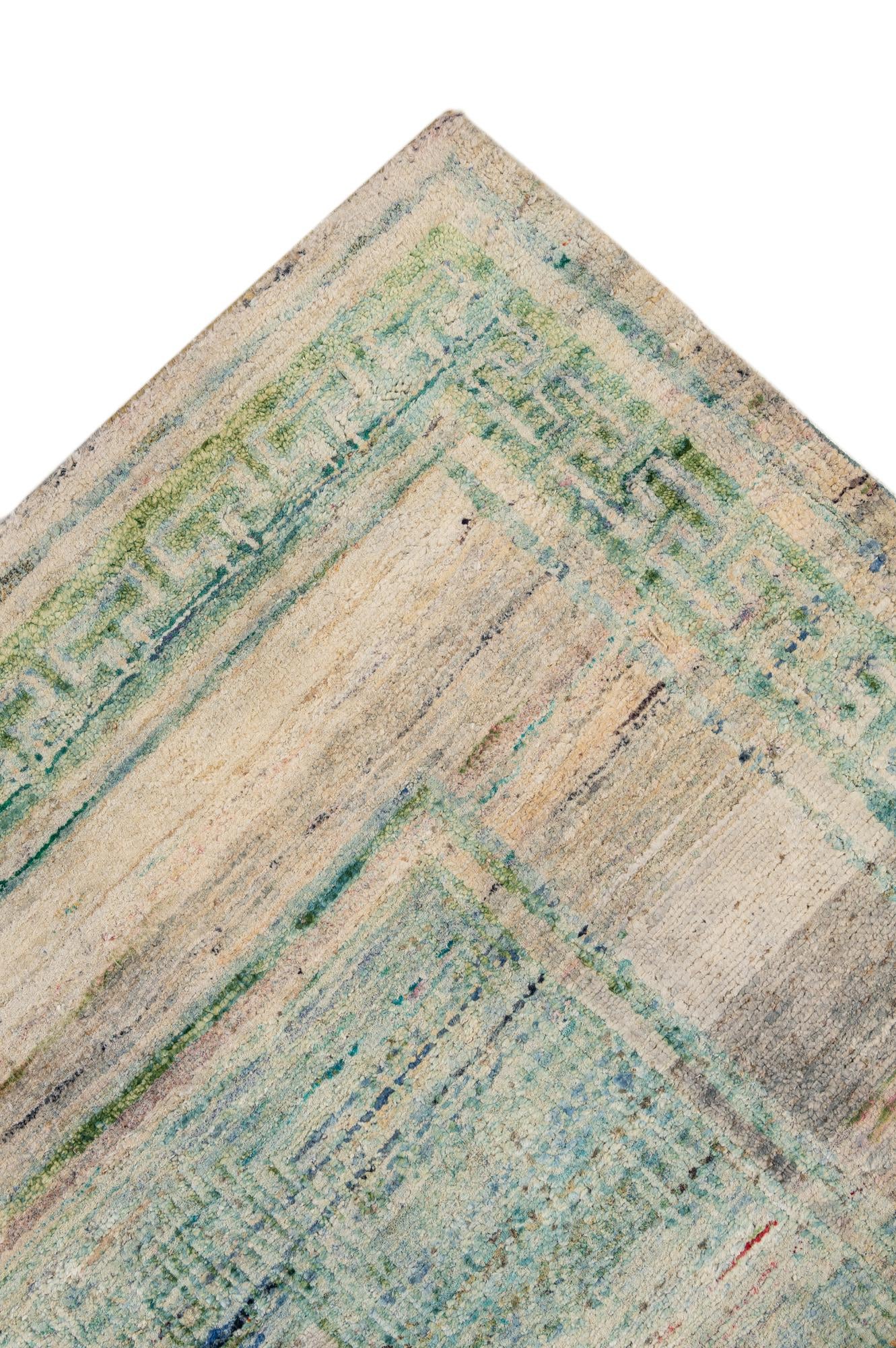 4' x 11' 10 Hand Knotted Ultra Vintage Persian Runner Rug