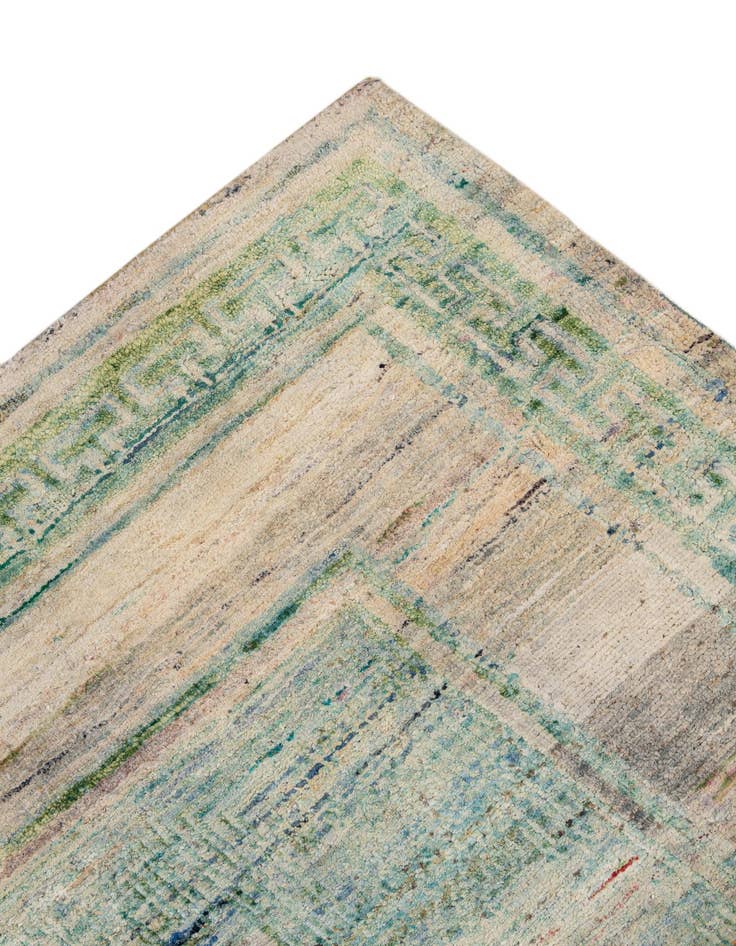 Detail image of 4' x 11' 10  Hand Knotted Ultra Vintage Persian Runner Rug