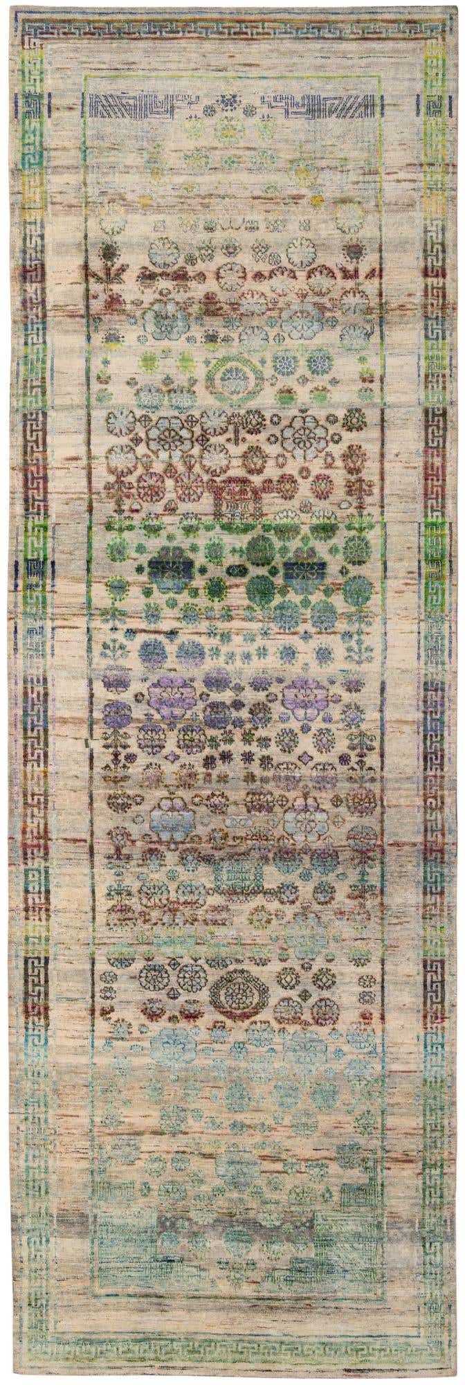 4' x 11' 10 Hand Knotted Ultra Vintage Persian Runner Rug