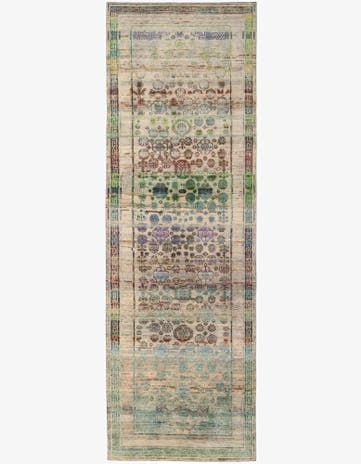 4' x 11' 10 Hand Knotted Ultra Vintage Persian Runner Rug