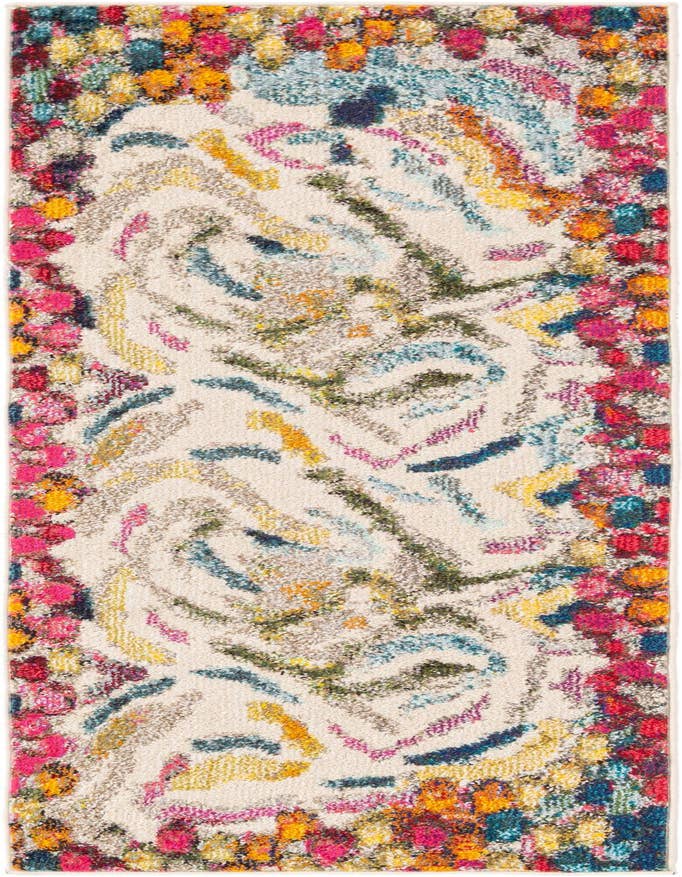 Detail image of 2' x 6' Washable Vivid Runner Rug