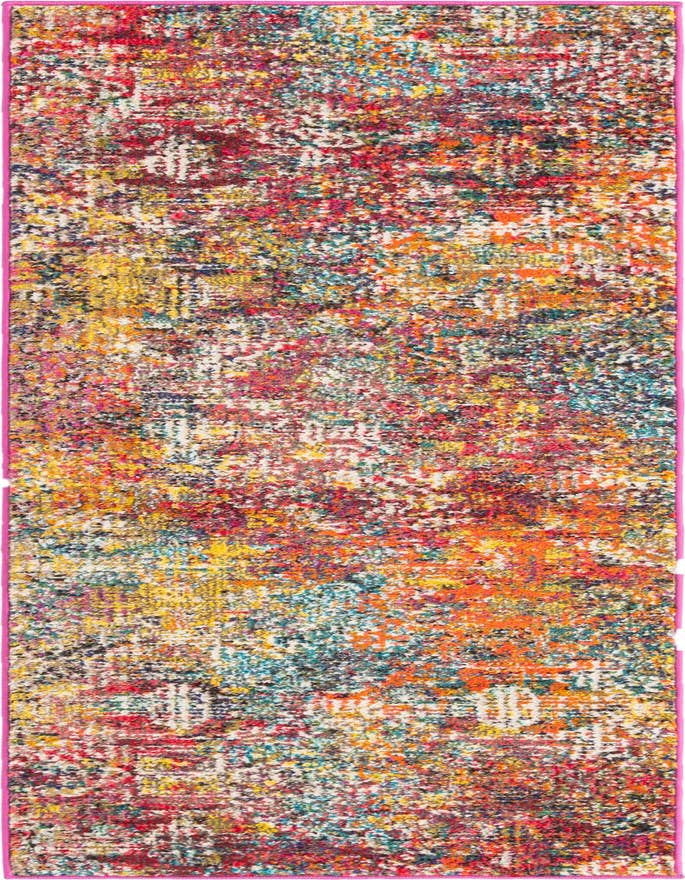 Detail image of 2' x 6' Washable Vivid Runner Rug