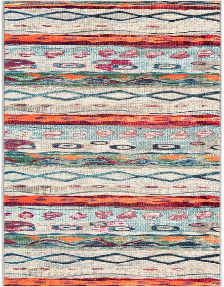Detail image of 2' 7 x 12' Washable Vivid Runner Rug