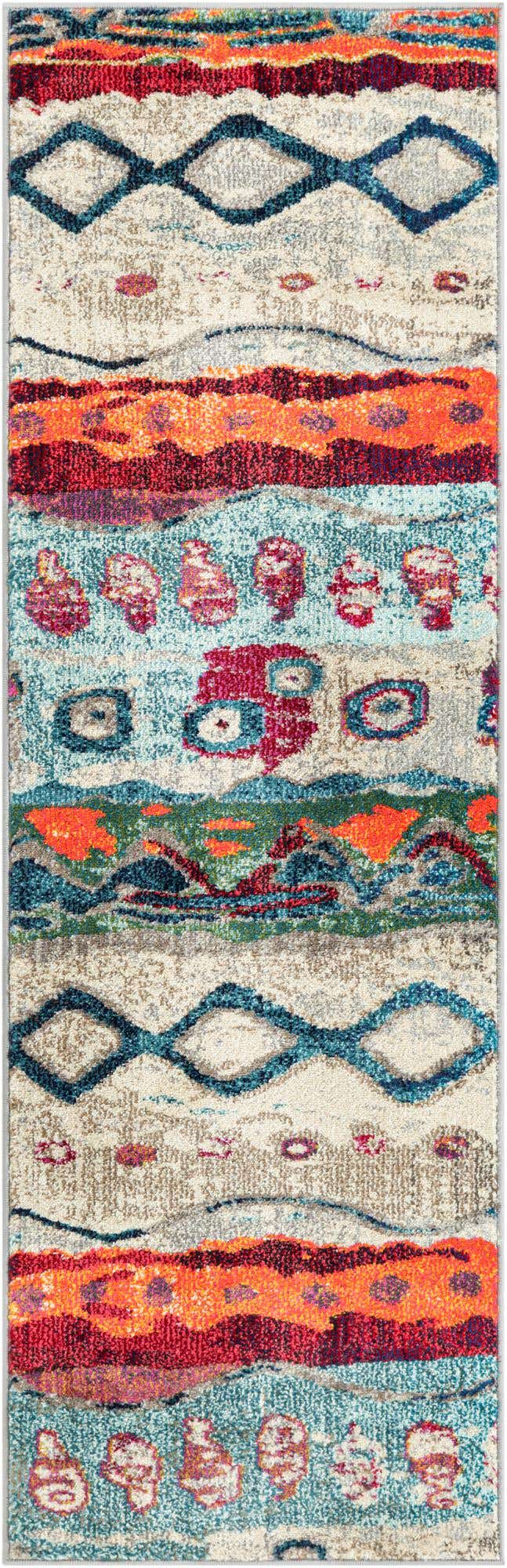 2' x 6' Washable Vivid Runner Rug