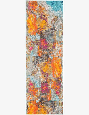 Washable Vivid Runner Rug