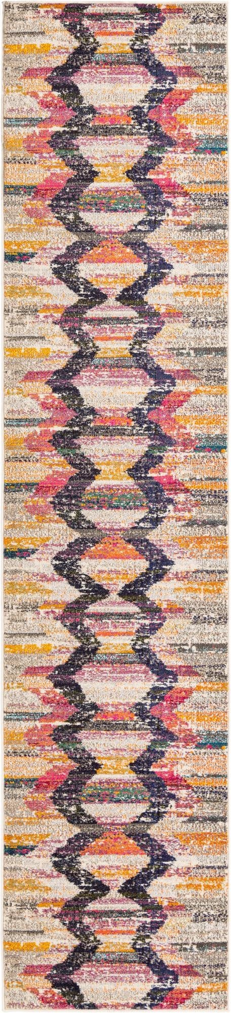 Primary image 2' 7 x 12'  Washable Vivid Runner Rug