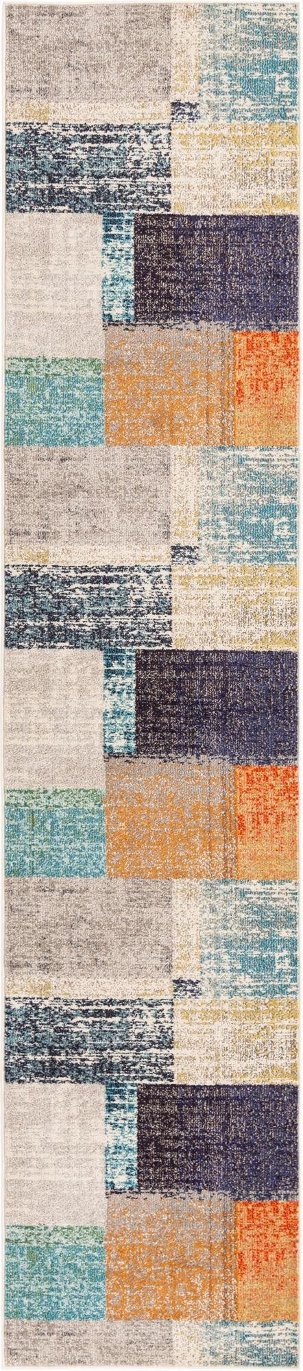 2' 7 x 12'  Washable Vivid Runner Rug