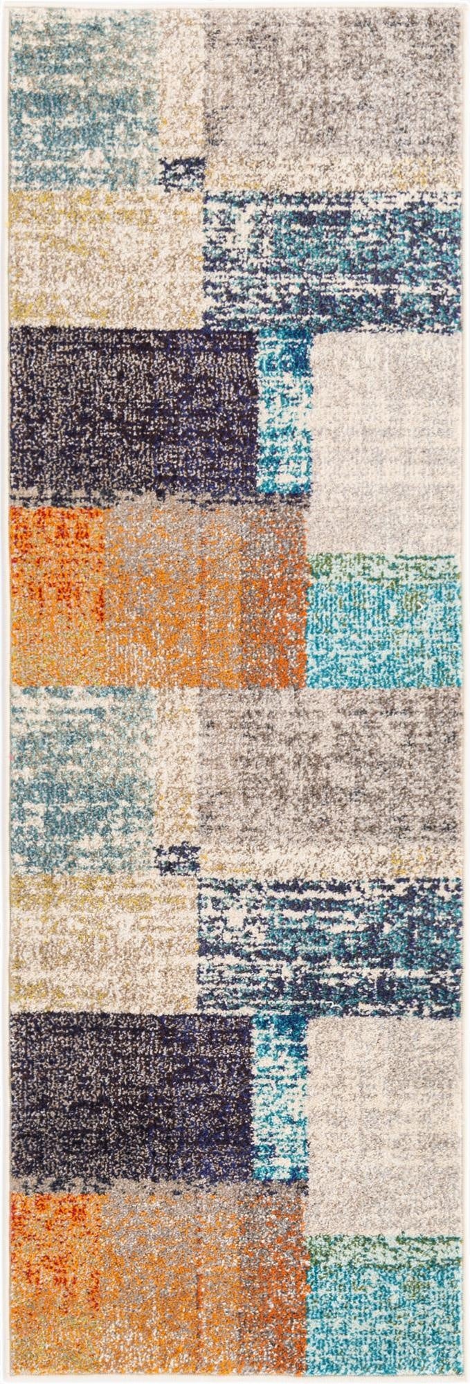 Primary image 2' x 6'  Washable Vivid Runner Rug