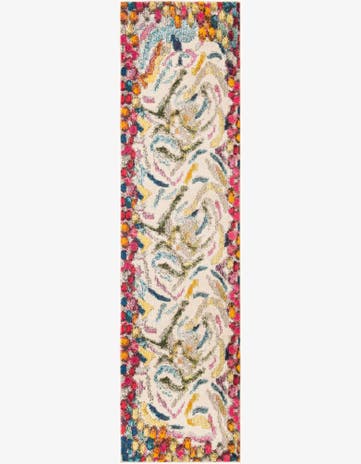 Washable Vivid Runner Rug