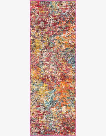 Washable Vivid Runner Rug