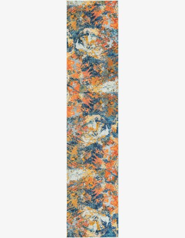 2' 7 x 12' Washable Vivid Runner Rug