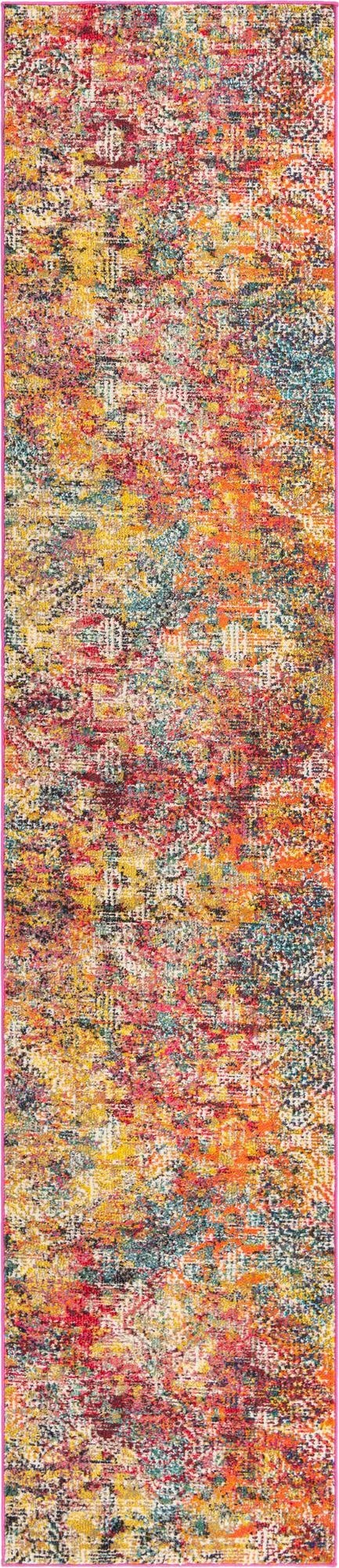 2' 7 x 12'  Washable Vivid Runner Rug