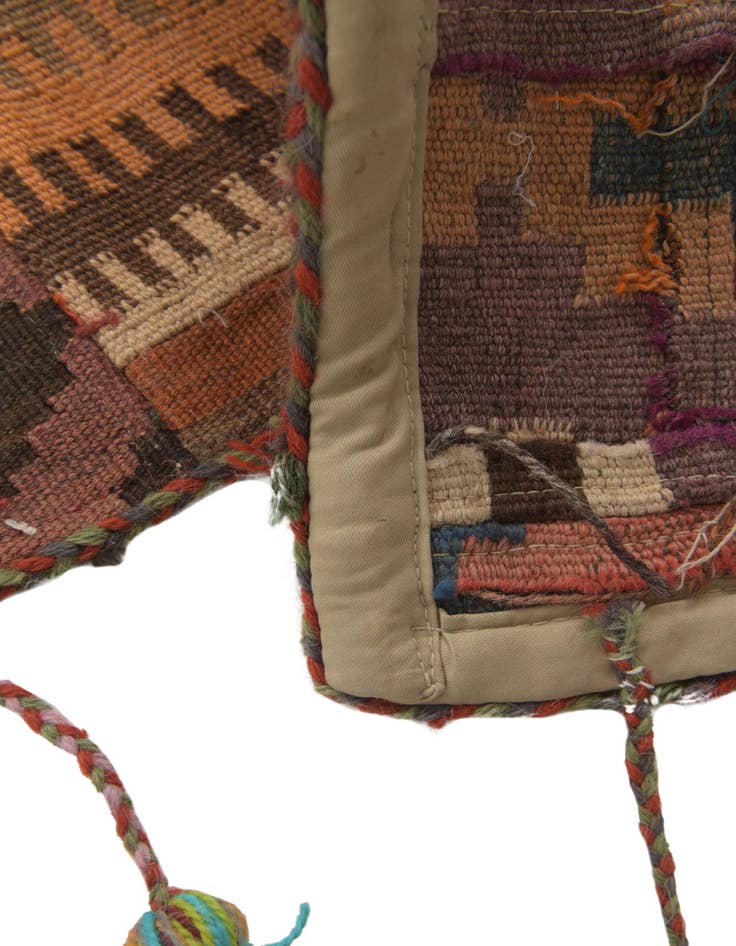 Detail image of 1' 9 x 6' 10  Hand Woven Wall Art Wool Runner Rug