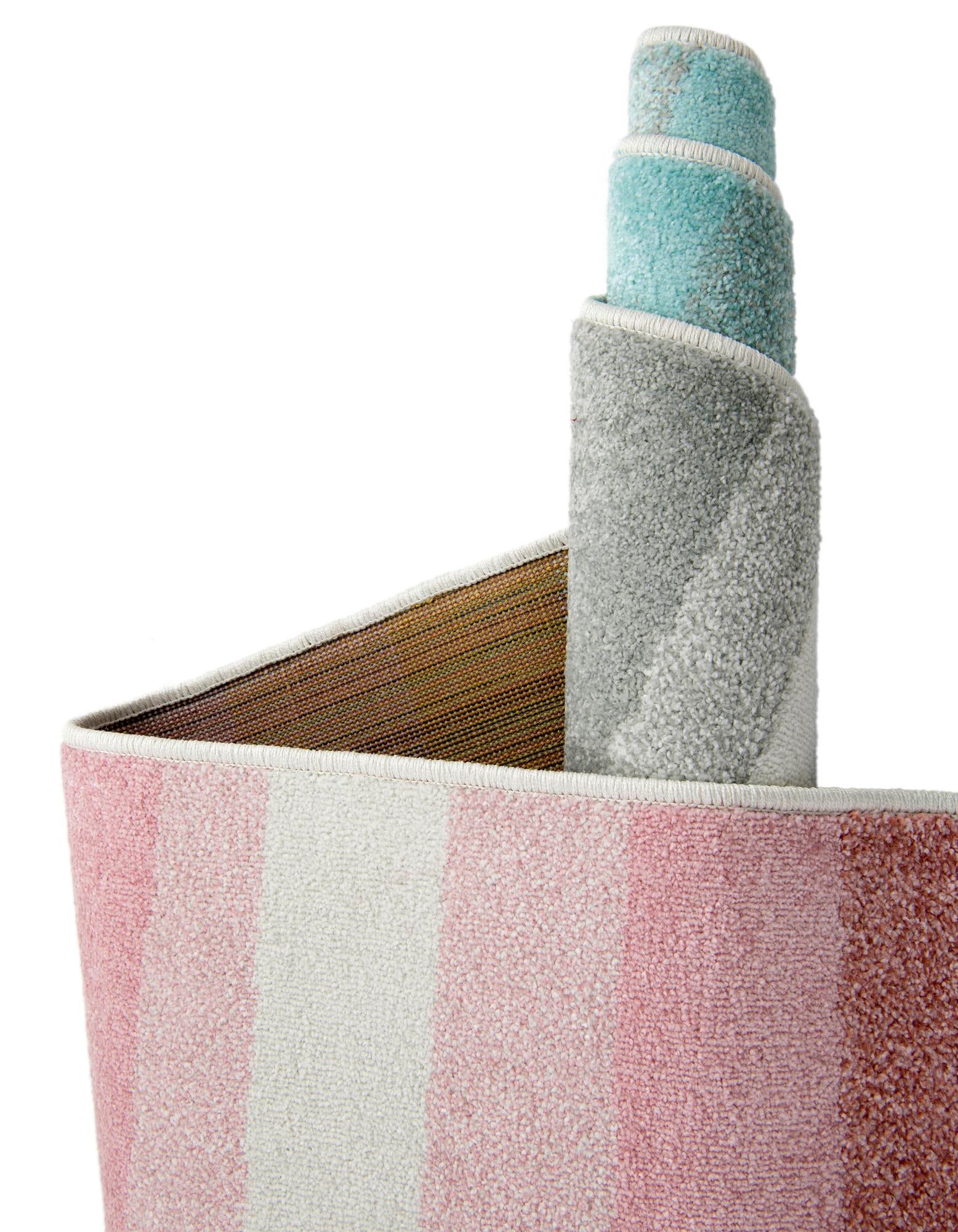 2' 2 x 6' Rainbow Stripes Whimsy Kids Runner Rug