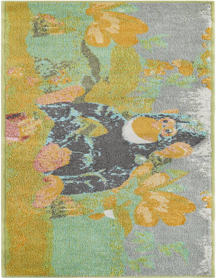 Detail image of 2' 2 x 6' 1 Gorilla Whimsy Kids Runner Rug
