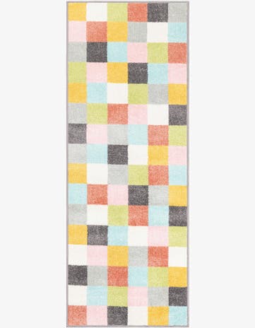 Checkered Whimsy Kids Runner Rug