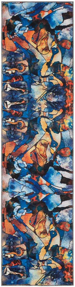 Detail image of 2' 7 x 10' Yara Runner Rug