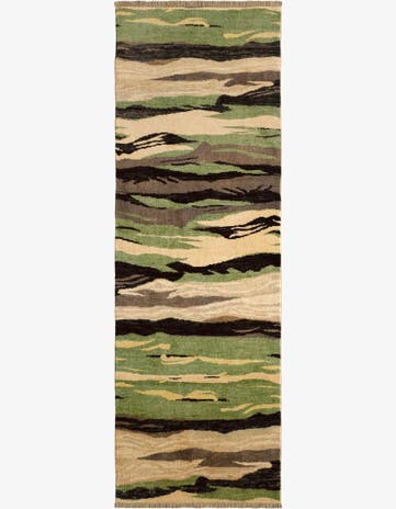 2' 7 x 7' 9 Hand Knotted Ziegler Modern Runner Rug