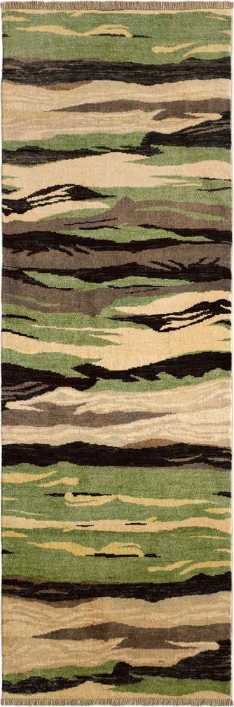 2' 7 x 7' 9 Hand Knotted Ziegler Modern Runner Rug