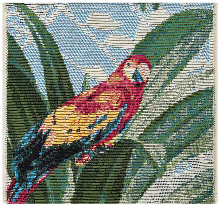 1' 4 x 1' 4 Easy-Clean Botanical Indoor / Outdoor Sample Rug
