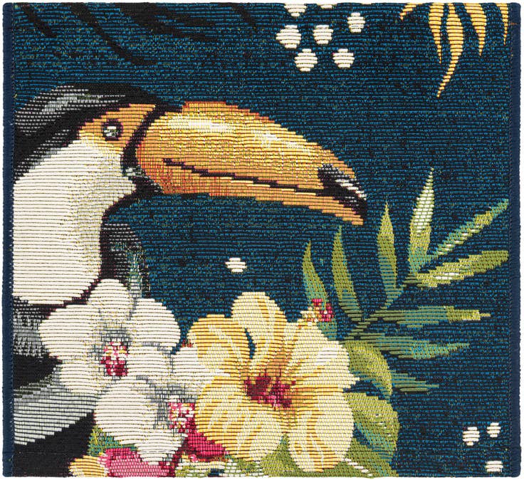 Detail image of 1' 4 x 1' 4 Easy-Clean Botanical Indoor / Outdoor Sample Rug