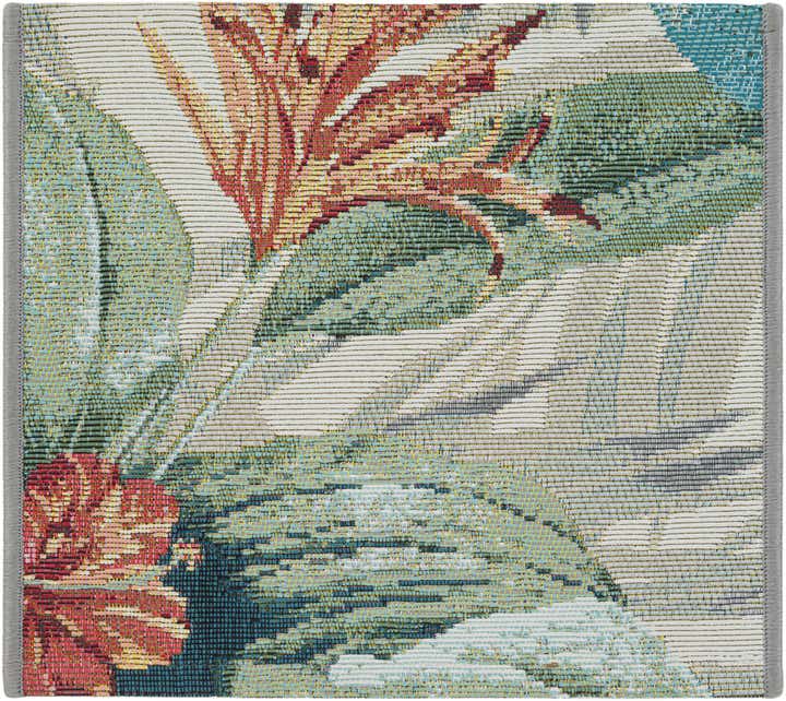 1' 4 x 1' 4 Easy-Clean Botanical Indoor / Outdoor Sample Rug
