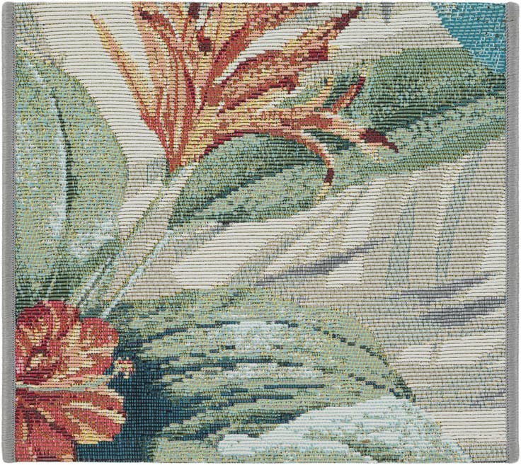 Detail image of 1' 4 x 1' 4 Easy-Clean Botanical Indoor / Outdoor Sample Rug